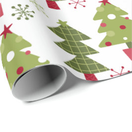 Julgran och Snöflingor Presentpapper