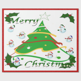 Julgran och Snögubbar - Presentpapper