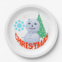 Julgran och Snögubbe