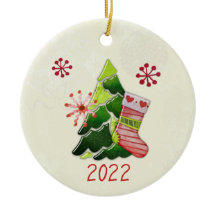 Julgran och Stocking Whimsey