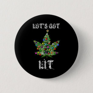Julgran Ogräs Löv Pot Thc Gift Tee Knapp