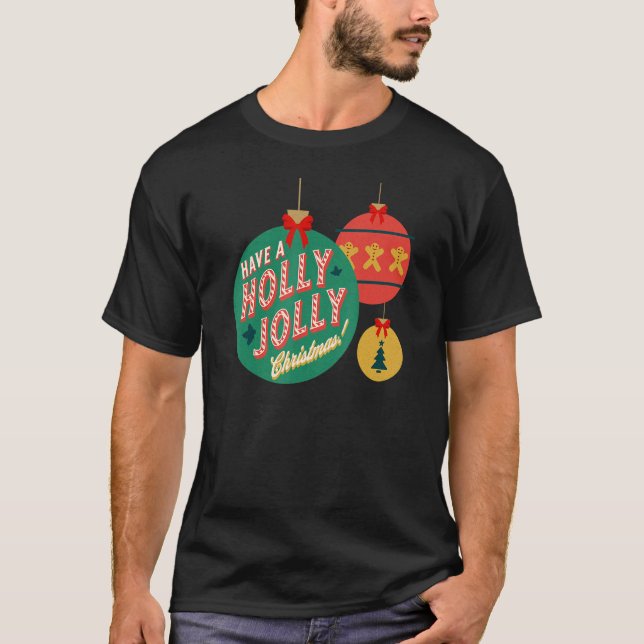 Julgran Ornament Baubles Gingertea Cookie T Shirt (Framsida)