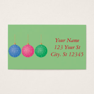 Julgran Ornament Bollar Thunder_Cove Visitkort
