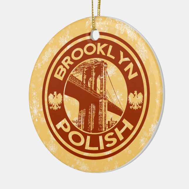 Julgran Ornament Brooklyn polsk amerikansk (Vänster)