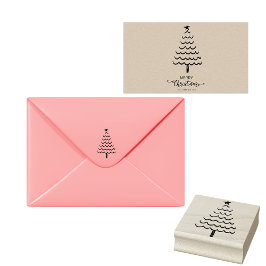 Julgran Ornament Frimärke Stämpel