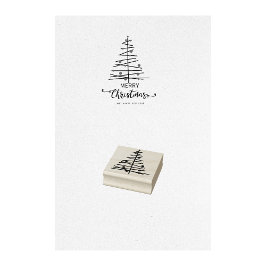 Julgran Ornament Frimärke Stämpel