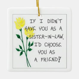 Julgran Ornament - Gift for Sister - in law