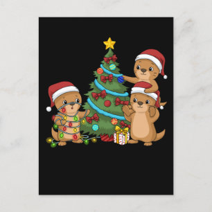 Julgran Otter Kids julgranskö Otter Vykort