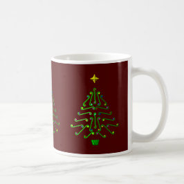 Julgran ovanlig PIXELkonstdesign Kaffemugg