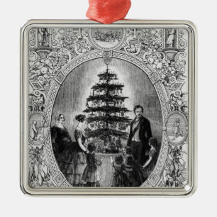 Julgran på det Windsor slottet, 1848 Julgransprydnad Metall