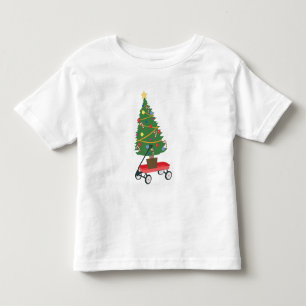Julgran på kärra t shirt