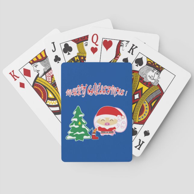 Julgran pappersplacemat casinokort (Baksidan)