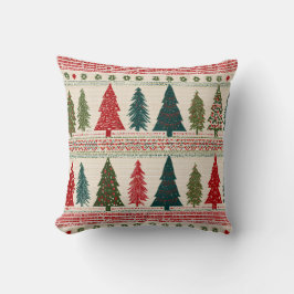 Julgran Patterned Kudde