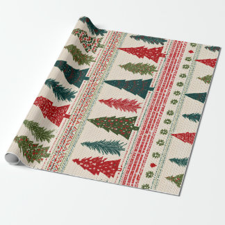 Julgran Patterned Presentpapper