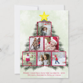 Julgran Photo Collage Cute Festive Julkort