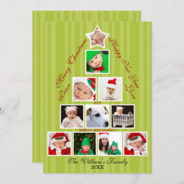 Julgran Photo Collage Helgdag Julkort