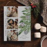 Julgran Photo Collage jul Julkort<br><div class="desc">Välkomna dina kära i en varm, festlig stil i jul med ett kort för snyggt helgdag som innehåller tre av dina favoritfoton! Den vackra vattenfärgen Julgran, som är fritt tryckt på högkvalitativa karddjur, är omgiven av neutralter och glittrande strängar ljus, vilket ger ett varmt och välkomnande helgdag till kortet. Med...</div>