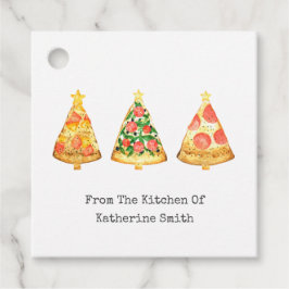 Julgran Pizza från köket Gåvor Etiketter