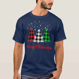 Julgran Play Red Grönt White Träd Merry Xm T Shirt