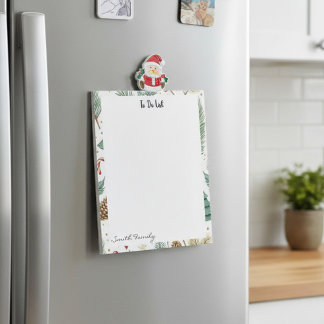Julgran, Poinsettia Jul Notisblock Anteckningsblock