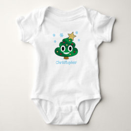 Julgran Poop Emoji Baby Bodykostym Tröja