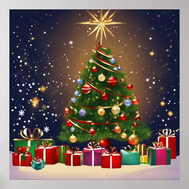 Julgran poster pappert (Framsidan)