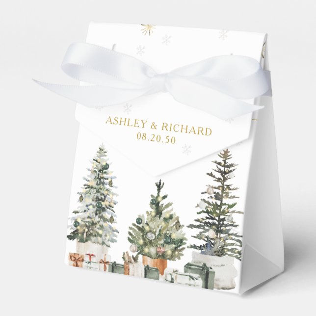 Julgran presentask för bröllopsgäster (Framsidan Sidan)