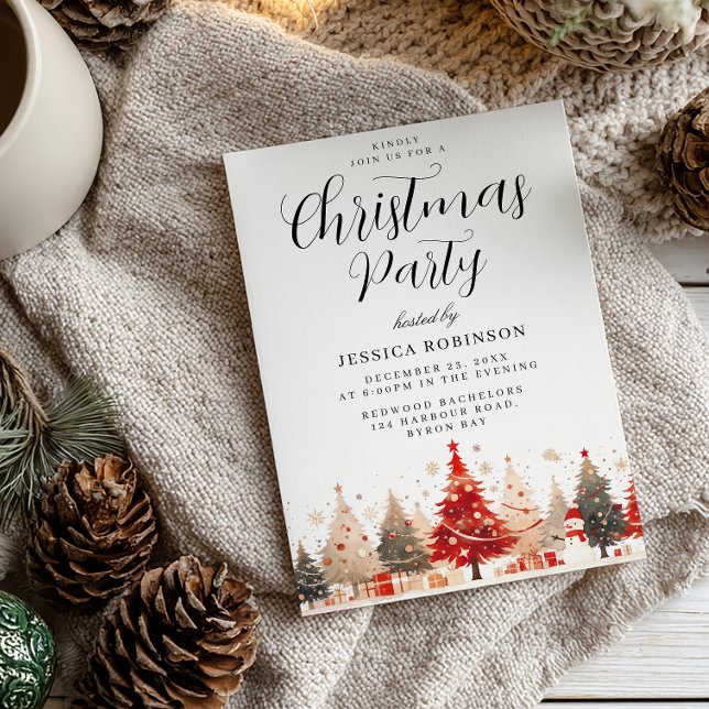 Julgran & Presenter All Event Julafton Party Inbjudningar (Skapare uppladdad)