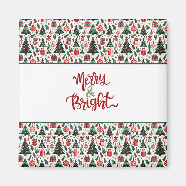 Julgran, presenter, candy cane magnet (Framsidan)