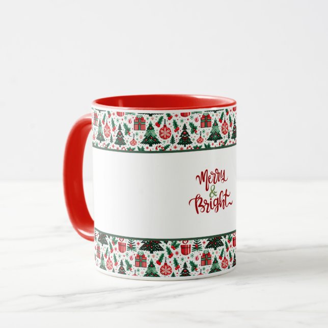 Julgran, presenter, candy cane mugg (Framsida vänster)