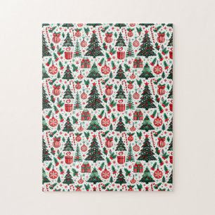 Julgran, presenter, candy cane pussel