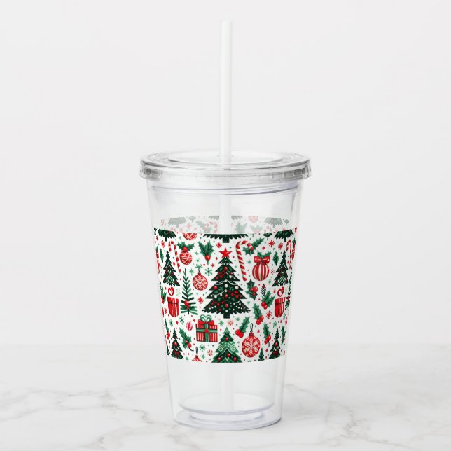 Julgran, presenter, candy cane take away mugg (Framsida)