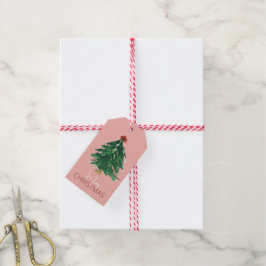 Julgran presentetikett