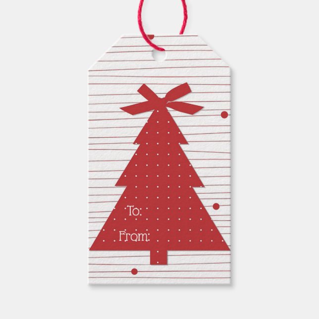 Julgran Presentetikett (Framsidan)