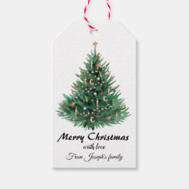 Julgran Presentetikett