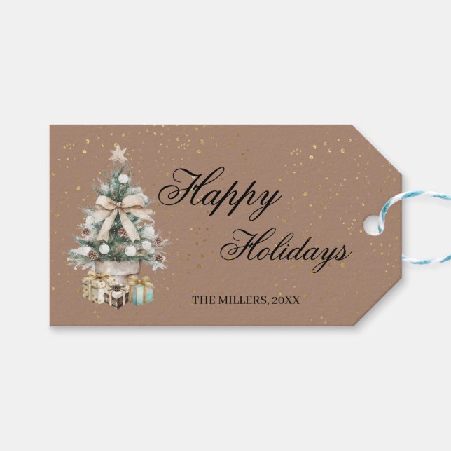 Julgran  presentetikett (Framsidan (Horisontell))