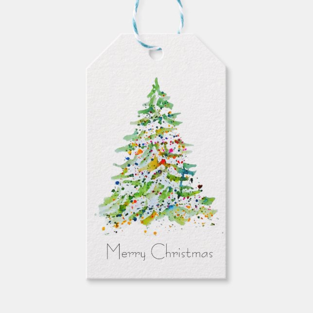 Julgran Presentetikett (Framsidan)