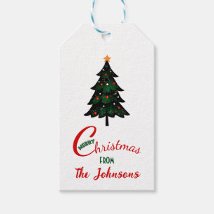 Julgran Presentetikett