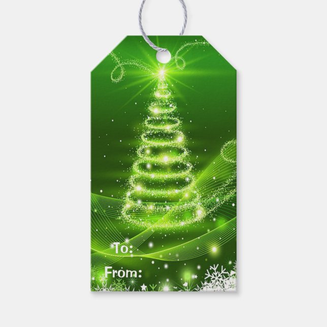 Julgran Presentetikett (Framsidan)
