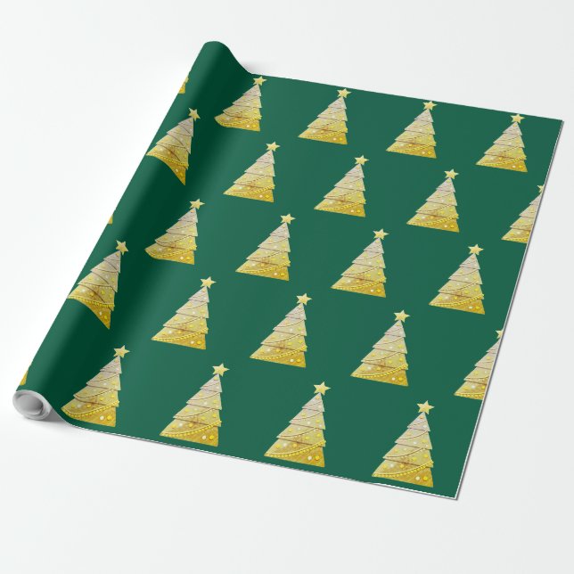 Julgran presentinslag presentpapper (Utrullad)