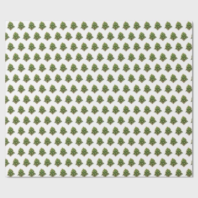 Julgran presentpapper (Platt)