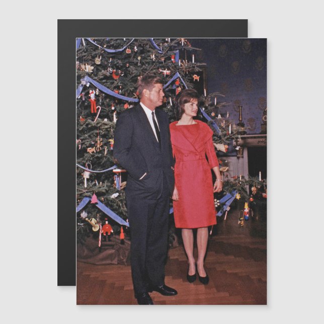 Julgran president John Kennedy & Jacqueline (Fram/baksida)