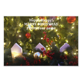 Julgran prydnadsföremål fototryck