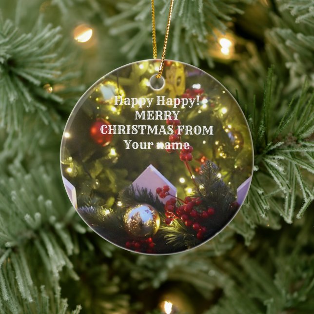 Julgran prydnadsföremål julgransprydnad keramik (Träd)