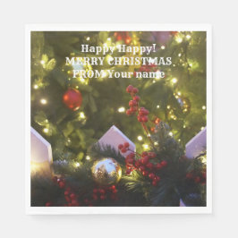 Julgran prydnadsföremål pappersservett