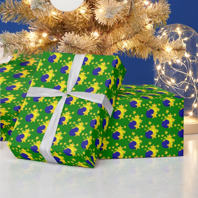 Julgran prydnadsornament presentpapper (Helgdagar)