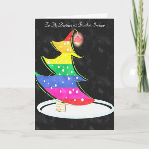 Julgran Rainbow Helgkort