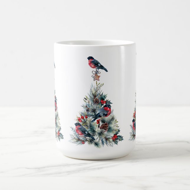 Julgran Red Bullfinch Kaffemugg (Center)