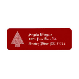 Julgran Returadress Etikett