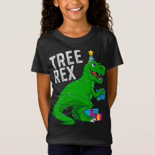 Julgran Rex Dinosaur Julafton Trex Funny T Shirt